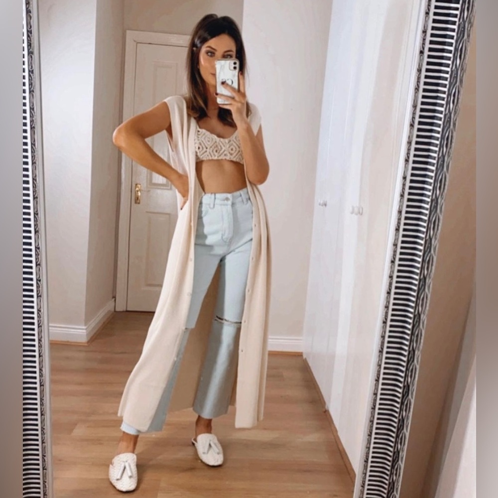 Zara ripped high waist straight leg jeans - Picture 5 of 10